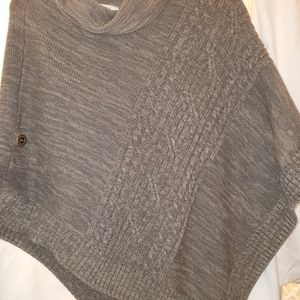 Pretty sweater knit poncho ON SALE